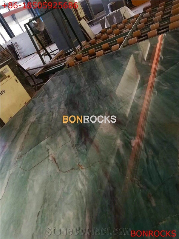 Botanic Bordeaux Green Quartzite Slabs and Tiles