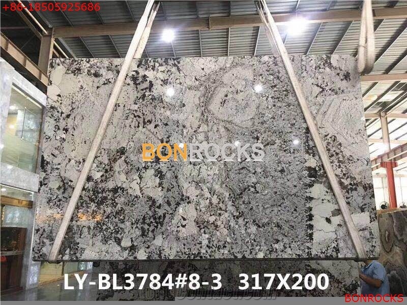 Delicatus White Granite Slab for Countertop