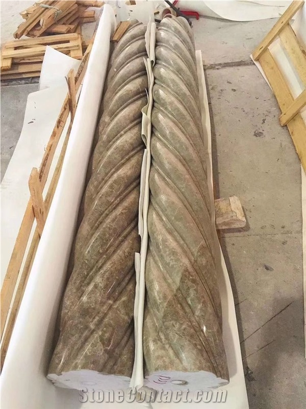 Emperador Light Marble Column