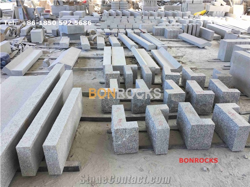 G623 China Bianco Sardo White Granite Kerbstone