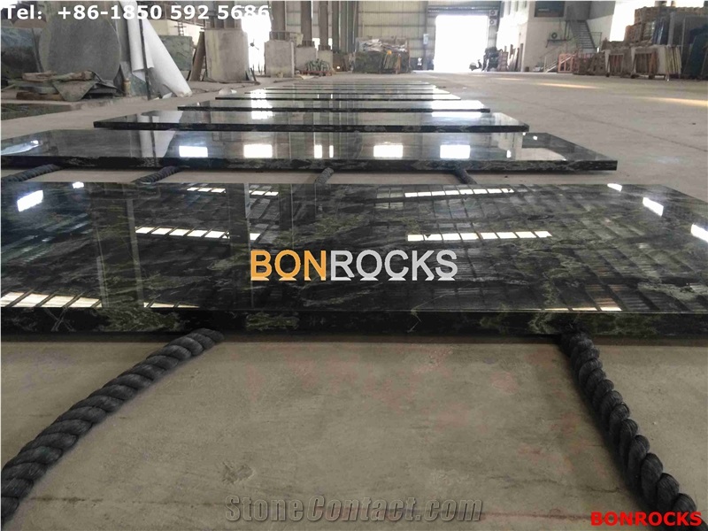 Golden Galaxy Black Granite Countertops