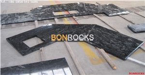 Golden Galaxy Black Granite Project Countertops