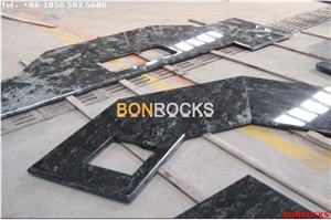 Golden Galaxy Black Granite Project Countertops