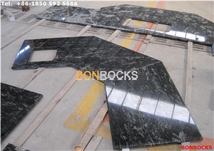 Golden Galaxy Black Granite Project Countertops