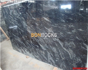 Golden Galaxy Black Granite Slabs