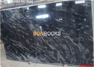 Golden Galaxy Black Granite Slabs