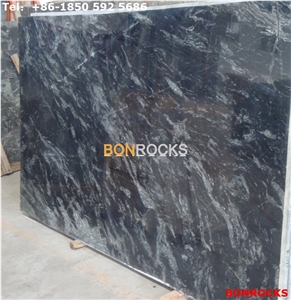 Golden Galaxy Black Granite Slabs