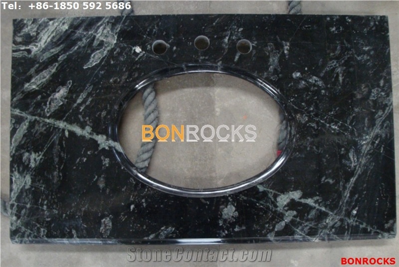 Golden Galaxy Black Granite Vanity Tops