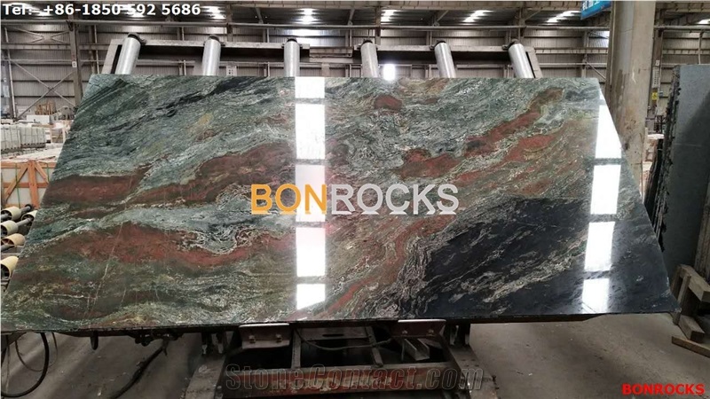 Green Jade Dark Granite 3cm Slabs