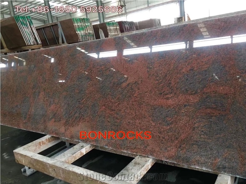 Multicolor Red Granite Steps