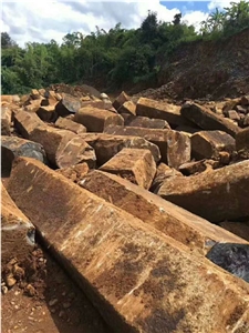 Natural Brownish Basalt Columns