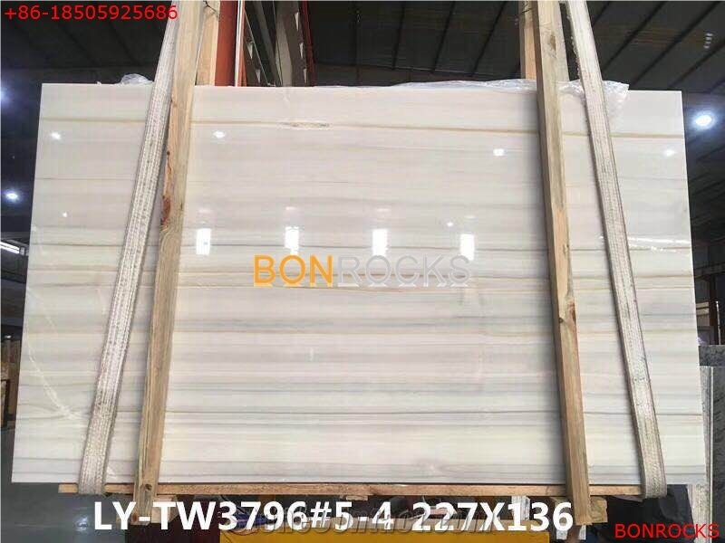 White Onyx Slab with Veins for Countertop