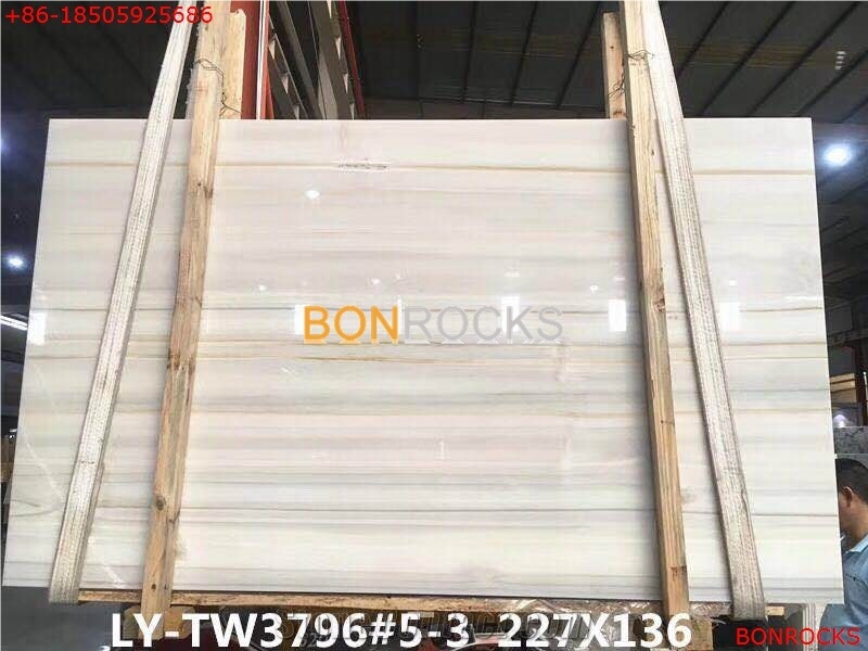 White Onyx Slab with Veins for Countertop