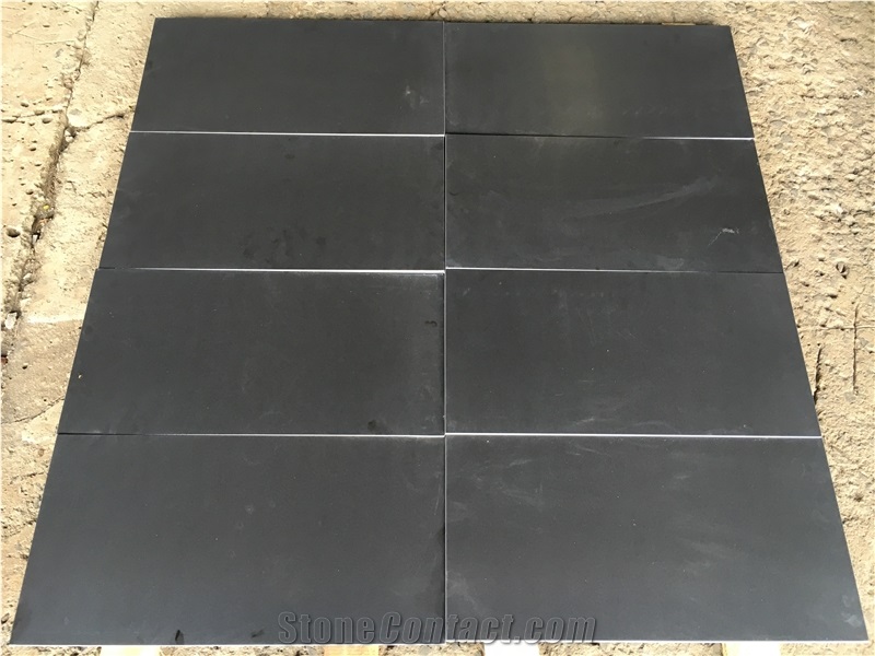 Basalt Cobble Stone, Honed, Polished, Flamed
