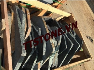 Vietnam Stepping Black Basalt Flamed