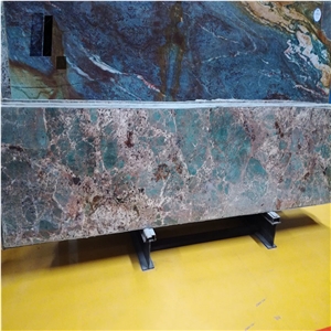 Amazonita Quartzite Slabs For Background Wall