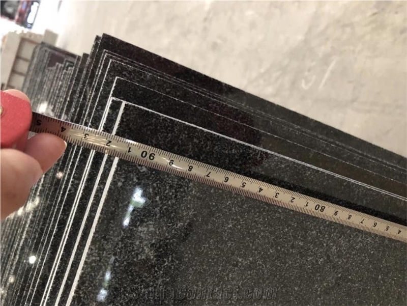 American Black Virginia Mist Granite Polishe Tiles
