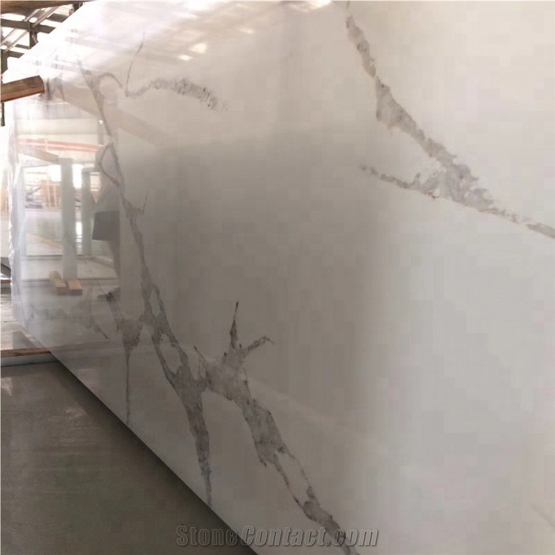 Arabescato White Faux Stone Artificial Marble Slab