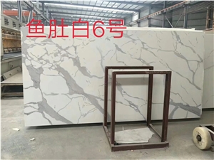 Artificial Calacatta Marble Stone Slabs for Wall