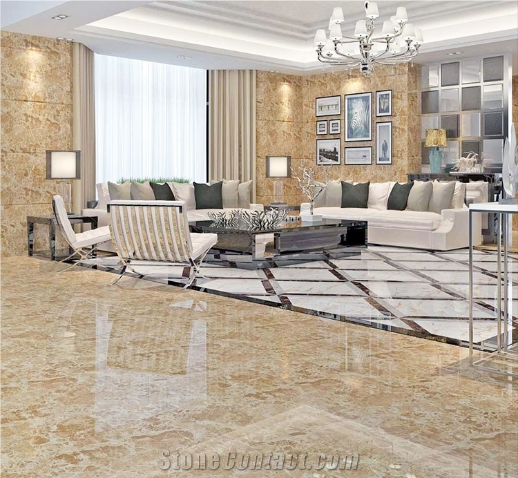 Beige Color Artificial Marble Tiles for Project