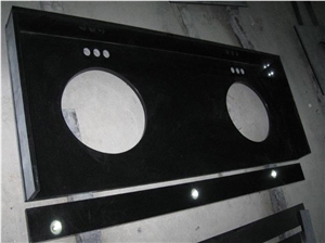 Beiyue Black Granite Countertops Vanity Tops