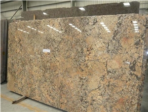Brazil Crystal Gold Granite Slabs
