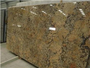 Brazil Crystal Gold Granite Slabs