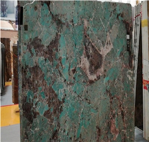 Brazil Green Color and Polished Luxury Stone Slabs