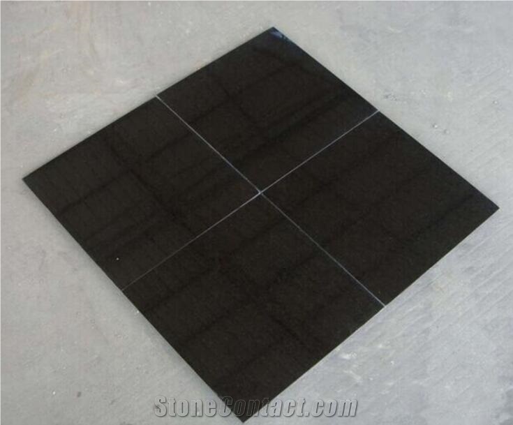 China Absolute Black Granite Tiles for Floor