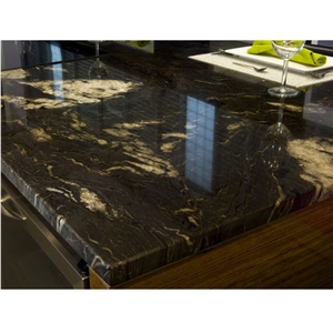 China Black Gold Cloud Granite Countertop