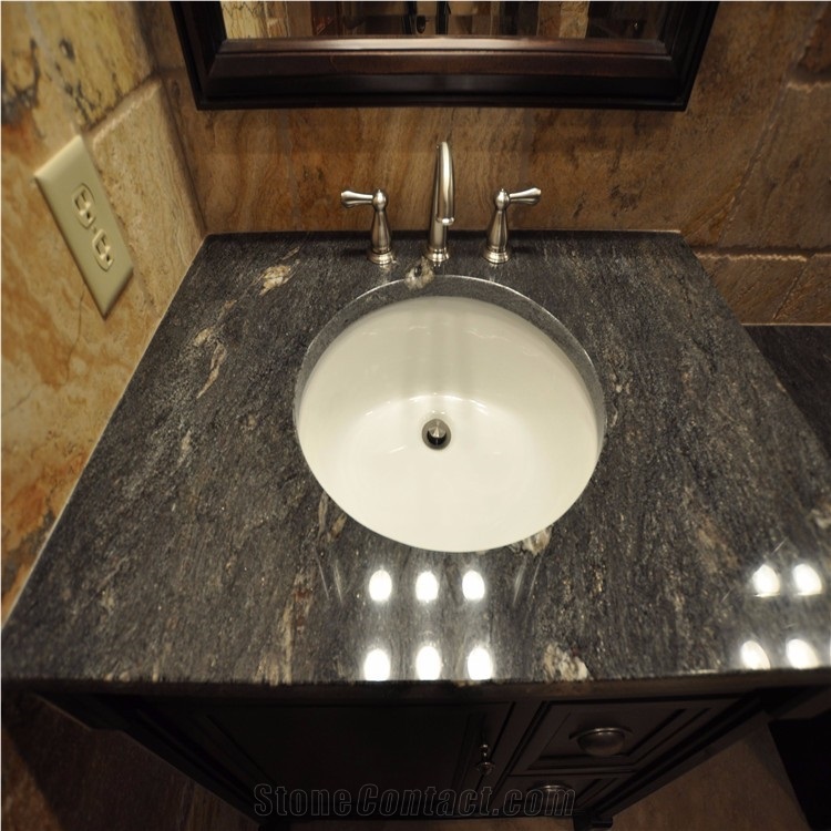 China Black Gold Cloud Granite Countertop