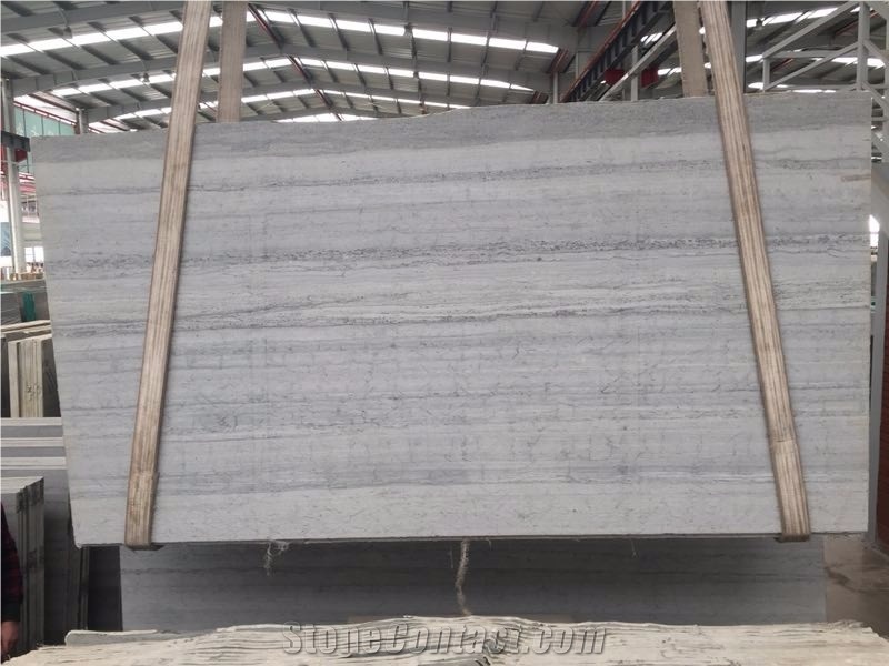 China Blue Wood Vein Marble Slabs For Wall Tiles