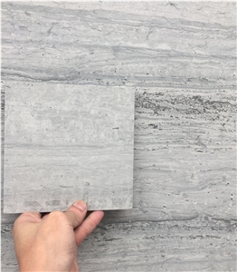 China Blue Wood Vein Marble Slabs For Wall Tiles