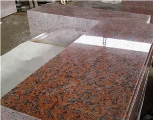 China Charme Capao Bonito Maple Red Granite Slabs