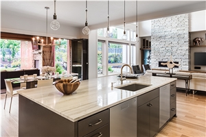 China Crystal Wood Marble Countertop Kitchen Top