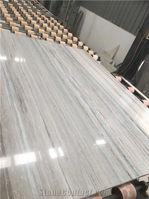 China Crystal Wood Marble Slabs for Bathroom Tiles