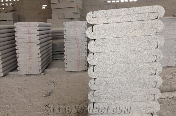 China Flamed Bianco Crystal Granite Paving Stone