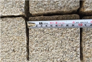 China G682 Granite 10x10x4cm Cube Paving Stone
