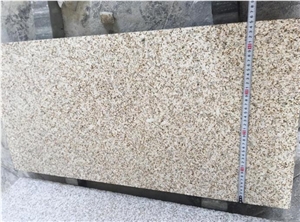 China Golden Grain Granite Bush Hammered Slabs