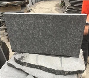 China New G684 Basalt Black Flamed Flooring Tiles