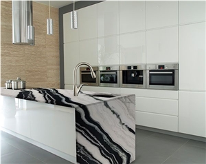 China Panda White Marble Countertop