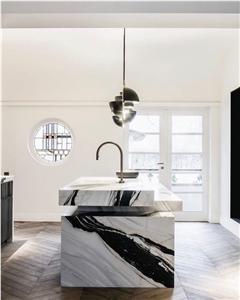 China Panda White Marble Countertop