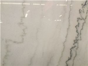 China Polished Guangxi Carla White Marble Slabs