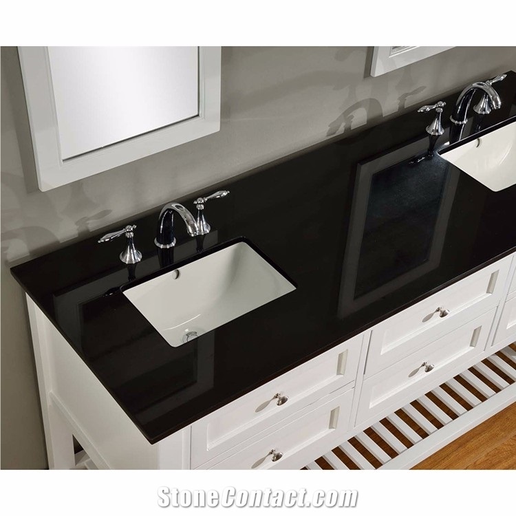 China Polished Noble Black Vanity Tops