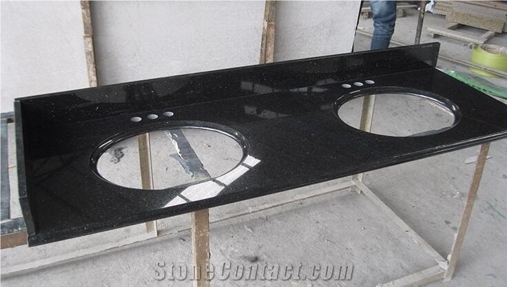 China Polished Noble Black Vanity Tops