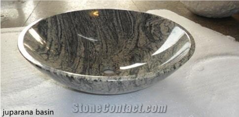China Polished Sand Wave Granite Sink