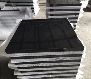 China Shanxi Black Granite Polished Flooring Tiles
