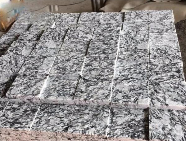 China Spray White Granite Polished Paving Stone