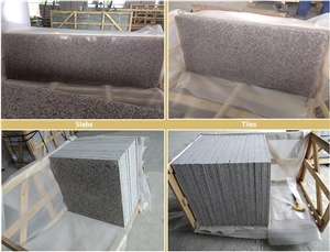 China Wulian Red Flower Granite G361 Polished Tile