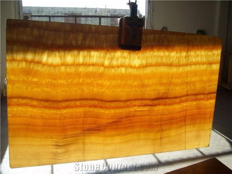 China Yellow Honey Onyx Tiles Slabs